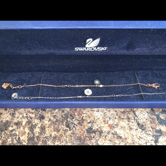 LIKE NEW 2 SWAROVSKI EVIL EYE BRACELETS